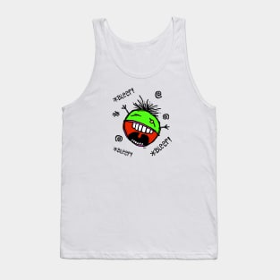 *BLEEP! *BLEEP! *BLEEP!* Green Jelly Tank Top